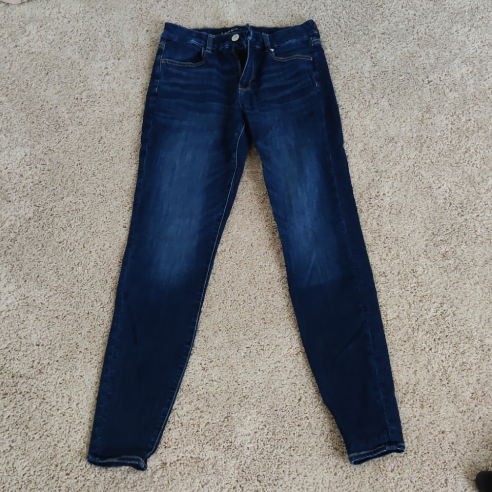 America Eagle dark curvy jeggings
